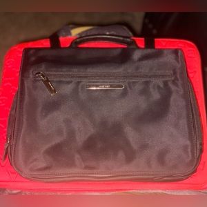 Nine West Small Laptop / Tablet / iPad  Travel Bag Briefcase Black Neoprene